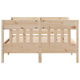 Bed Frame without Mattress 150x200 cm Solid Wood Pine - Top-Down View