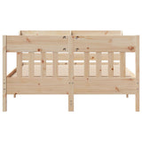 Bed Frame without Mattress 135x190 cm Solid Wood Pine