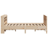 Bed Frame without Mattress 135x190 cm Solid Wood Pine