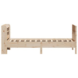 Bed Frame without Mattress 90x190 cm Solid Wood Pine - 45-Degree Angle
