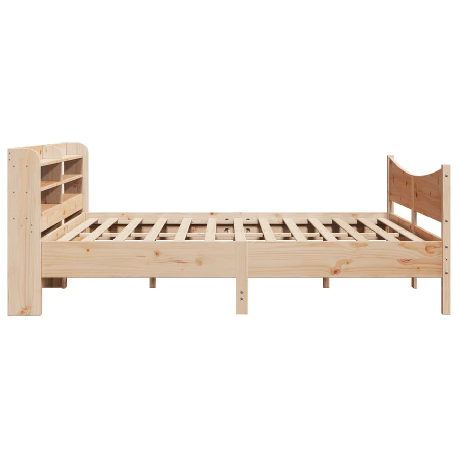 Bed Frame with Headboard 180x200 cm Solid Wood Pine