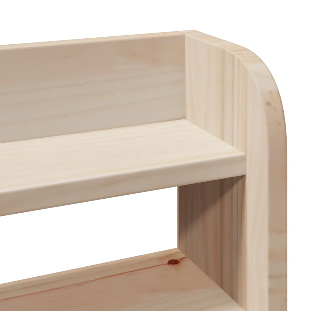 Bed Frame with Headboard 150x200 cm Solid Wood Pine