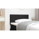 LED Headboard Black 100 cm Faux Leather