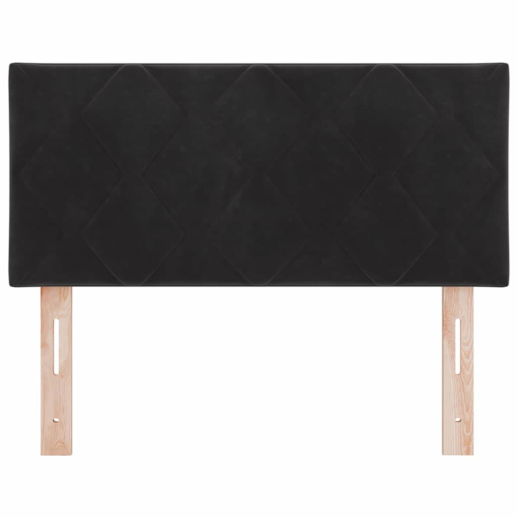 LED Headboard Black 100 cm Faux Leather