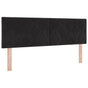 LED Headboard Black 144 cm Faux Leather