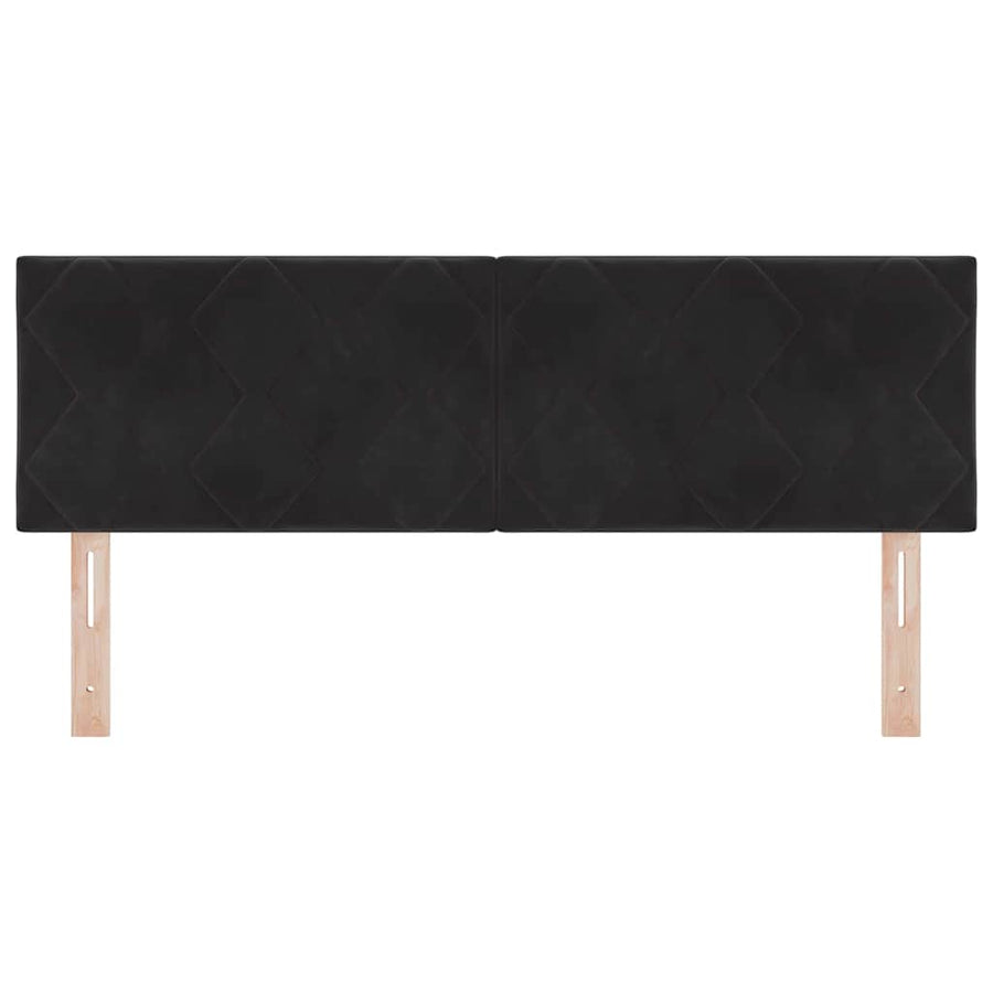 LED Headboard Black 144 cm Faux Leather