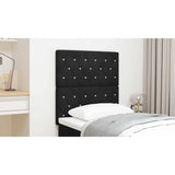 LED Headboard with LED Strip Lights Black 80 cm Polyester - Close-Up Angle