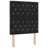 LED Headboard with LED Strip Lights Black 80 cm Polyester