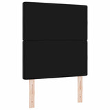 LED Headboard with LED Strip Lights Black 80 cm Polyester