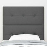 LED Headboard with LED Strip Lights Dark Grey 80 cm Polyester - Side View