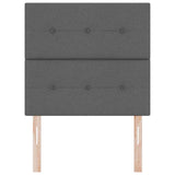 LED Headboard with LED Strip Lights Dark Grey 80 cm Polyester - 45-Degree Angle