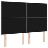 LED Headboard with LED Strip Lights Dark Grey 160 cm Polyester - Rear View