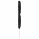 LED Headboard Black 144 cm Faux Leather - 45-Degree Angle