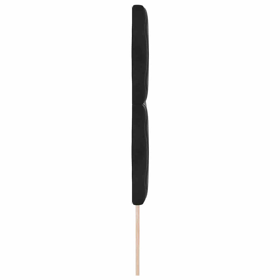LED Headboard Black 144 cm Faux Leather