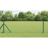 Embedded Fence Post 52 pcs Green Powder-Coated Steel
