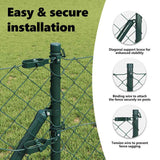 Chainlink Fence Ground Fix 0,8 x 25 m PVC-Coated Steel Green