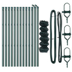 Chainlink Fence Ground Fix 0,8 x 25 m PVC-Coated Steel Green