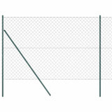 Chainlink Fence Ground Fix 1,5 x 25 m PVC-Coated Steel Green