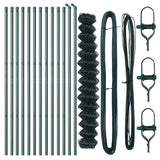 Chainlink Fence Ground Fix 1,5 x 25 m PVC-Coated Steel Green