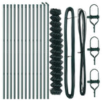 Chainlink Fence Ground Fix 1,5 x 25 m PVC-Coated Steel Green