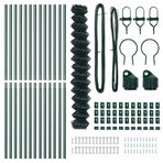 Chainlink Fence Ground Fix 1,5 x 25 m PVC-Coated Steel Green