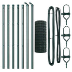 Euro Fence Ground Fix 10 x 0,8 m PVC-Coated Steel Green Mesh