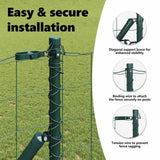 Euro Fence Ground Fix 10 x 1,2 m PVC-Coated Steel Green Mesh