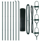 Euro Fence Ground Fix 10 x 1,2 m PVC-Coated Steel Green Mesh - Top-Down View