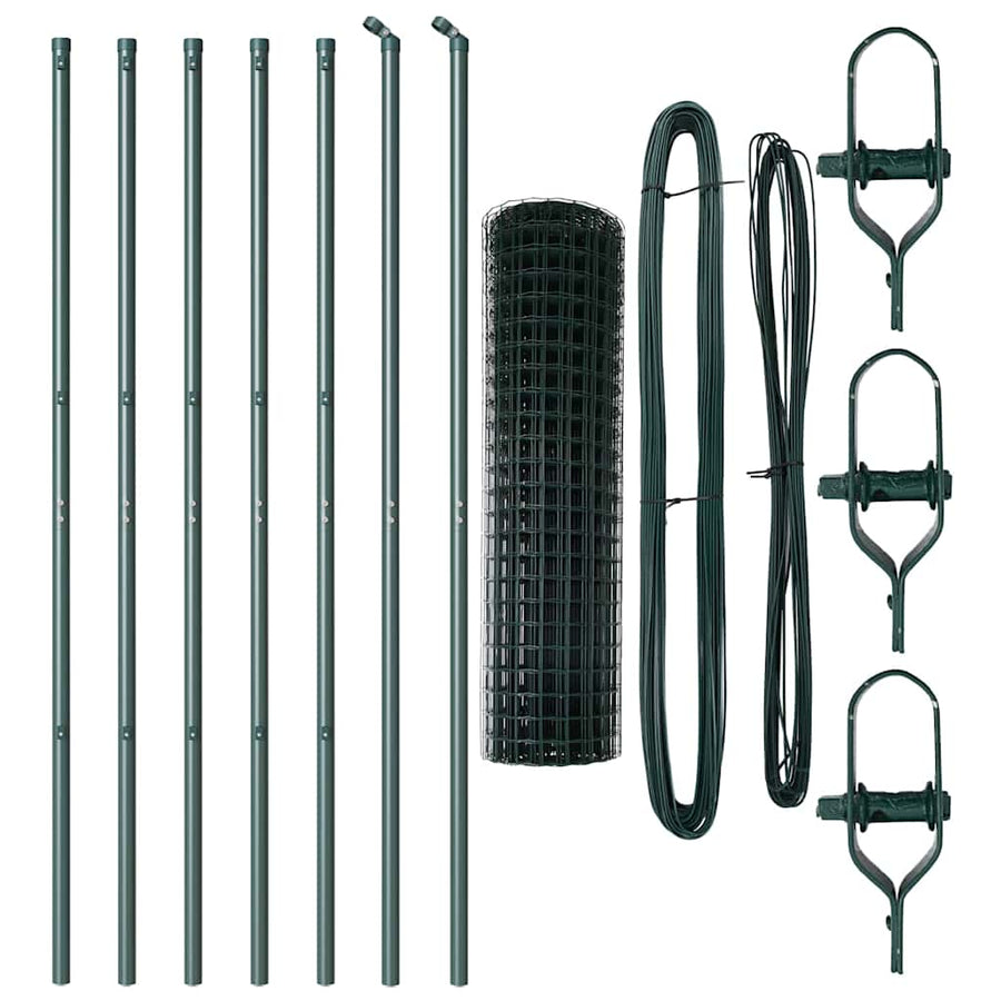 Euro Fence Ground Fix 10 x 1,2 m PVC-Coated Steel Green Mesh