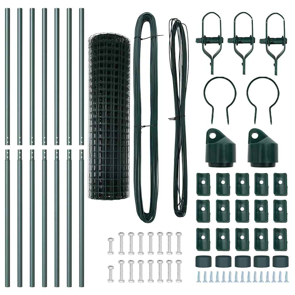 Euro Fence Ground Fix 10 x 1,2 m PVC-Coated Steel Green Mesh