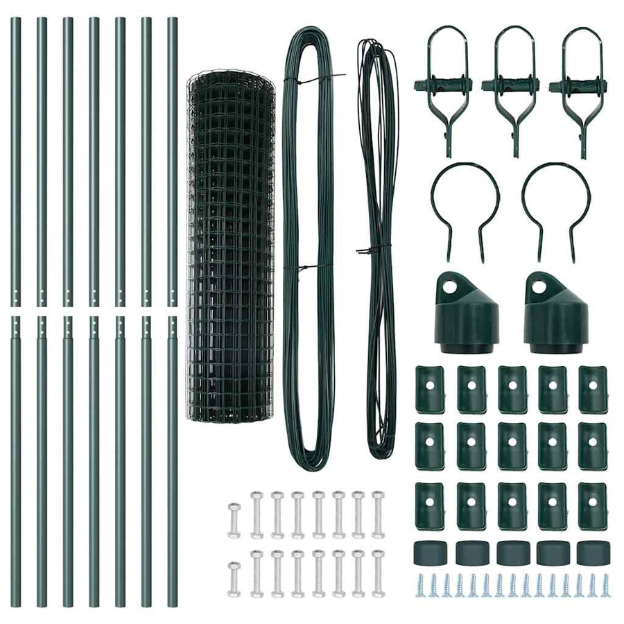 Euro Fence Ground Fix 10 x 1,2 m PVC-Coated Steel Green Mesh