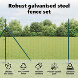 Euro Fence Ground Fix 10 x 1,5 m PVC-Coated Steel Green Mesh - Close-Up Angle