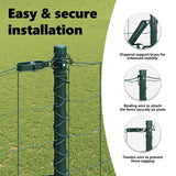 Euro Fence Ground Fix 10 x 1,5 m PVC-Coated Steel Green Mesh