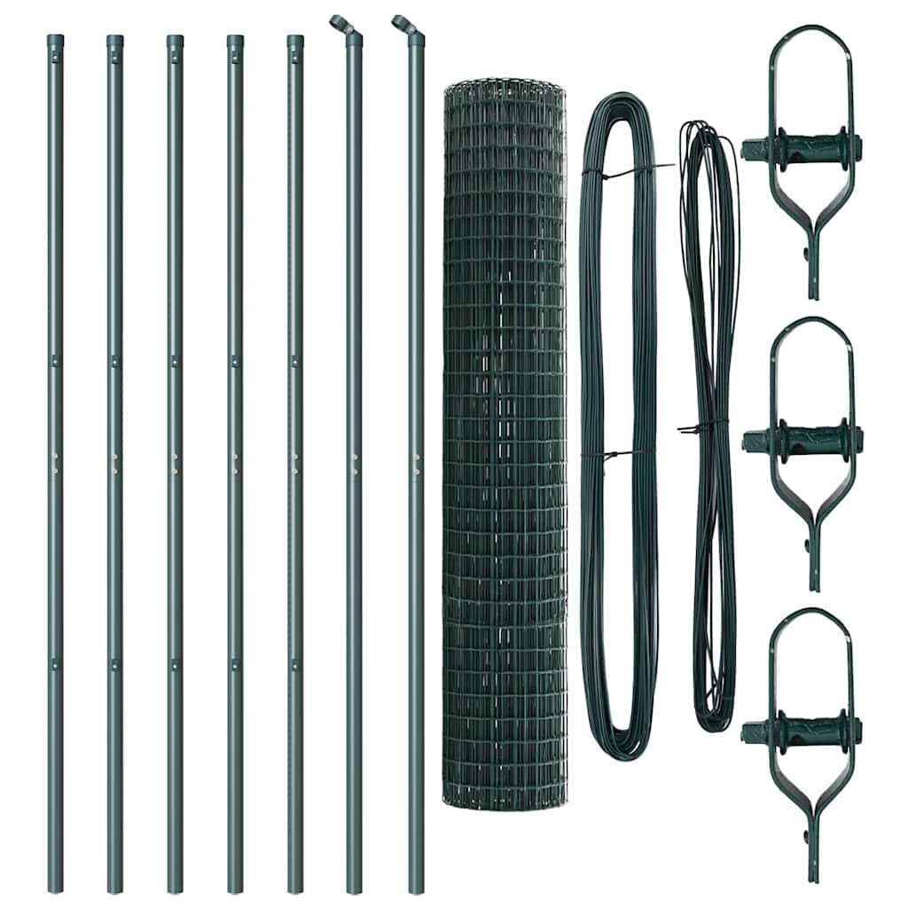 Euro Fence Ground Fix 10 x 1,5 m PVC-Coated Steel Green Mesh
