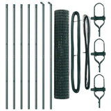 Euro Fence Ground Fix 10 x 1,5 m PVC-Coated Steel Green Mesh
