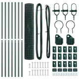 Euro Fence Ground Fix 10 x 1,5 m PVC-Coated Steel Green Mesh - 45-Degree Angle
