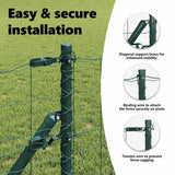 Euro Fence Ground Fix 25 x 0,8 m PVC-Coated Steel Green Mesh - Low Angle
