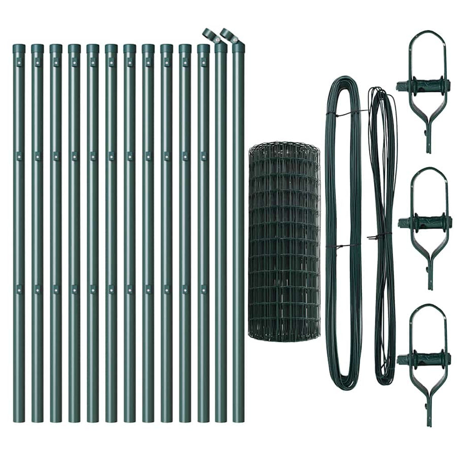 Euro Fence Ground Fix 25 x 0,8 m PVC-Coated Steel Green Mesh