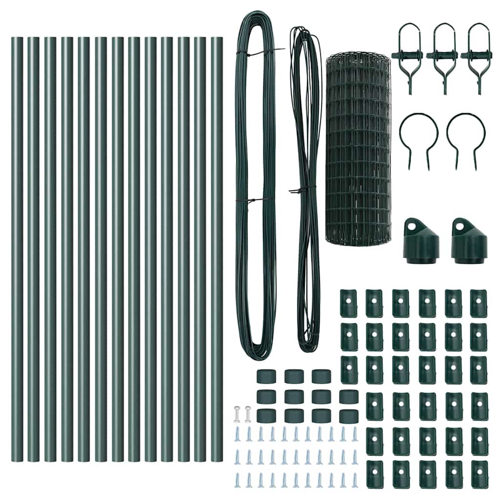 Euro Fence Ground Fix 25 x 0,8 m PVC-Coated Steel Green Mesh