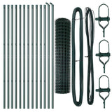 Euro Fence Ground Fix 25 x 1,2 m PVC-Coated Steel Green Mesh