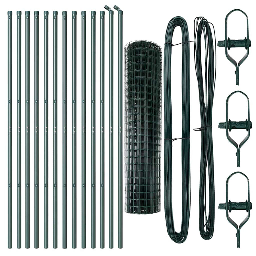 Euro Fence Ground Fix 25 x 1,2 m PVC-Coated Steel Green Mesh