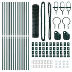 Euro Fence Ground Fix 25 x 1,2 m PVC-Coated Steel Green Mesh