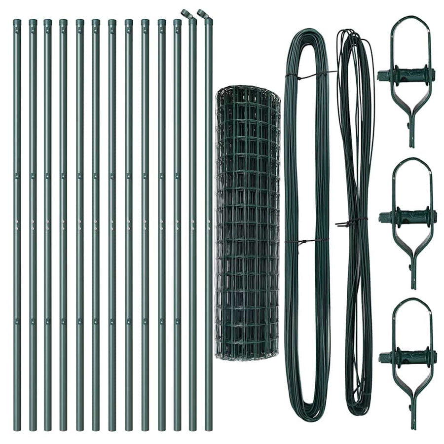 Euro Fence Ground Fix 25 x 1,2 m PVC-Coated Steel Green Mesh