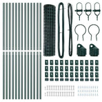 Euro Fence Ground Fix 25 x 1,2 m PVC-Coated Steel Green Mesh