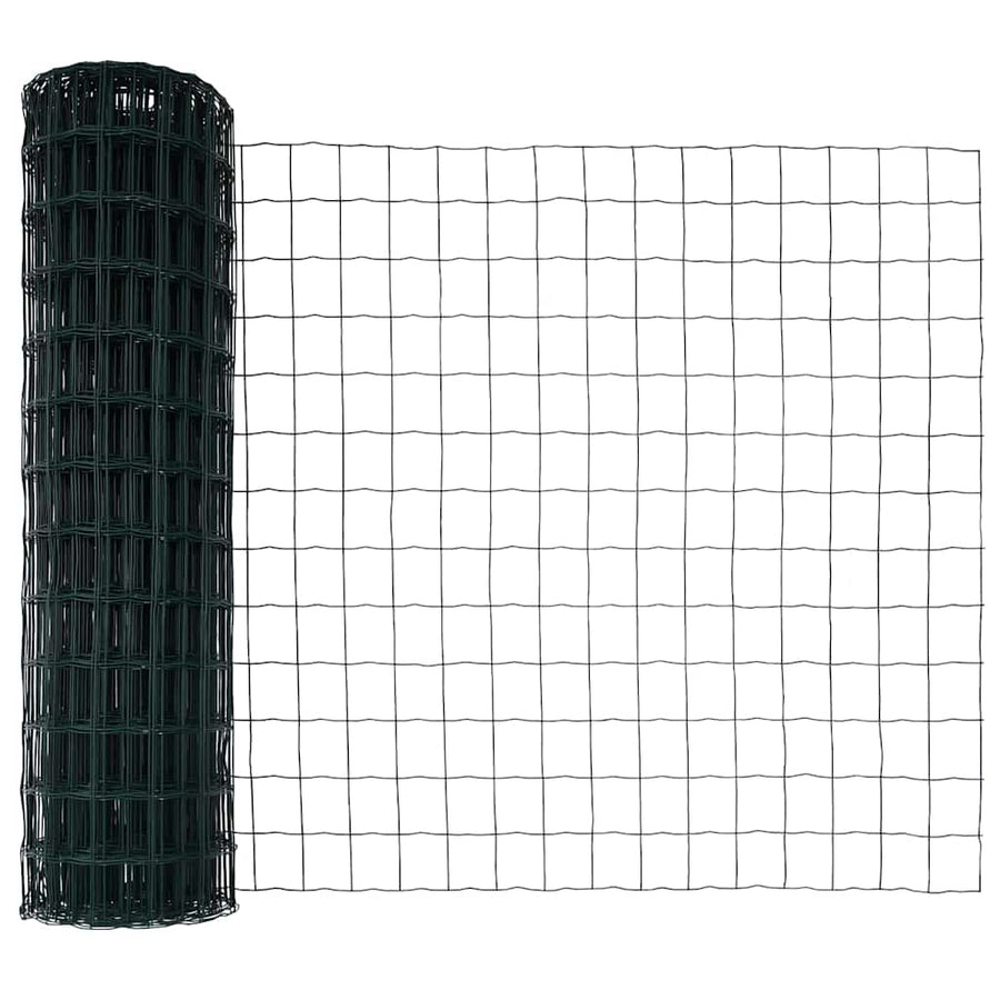 Euro Fence Ground Fix 25 x 1,2 m PVC-Coated Steel Green Mesh