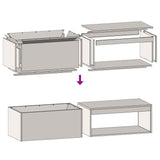 Fire Pit Brown 160 x 45 x 35 cm Steel