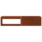 Fire Bowl Rusty 160 x 45 x 35 cm Weathering Steel
