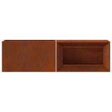 Fire Pit Brown 160 x 45 x 35 cm Steel
