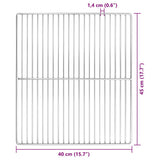 Grill Grate Silver 45 x 40 cm Stainless Steel