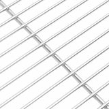 Grill Grate Silver 47 x 32,5 cm Stainless Steel - Top-Down View